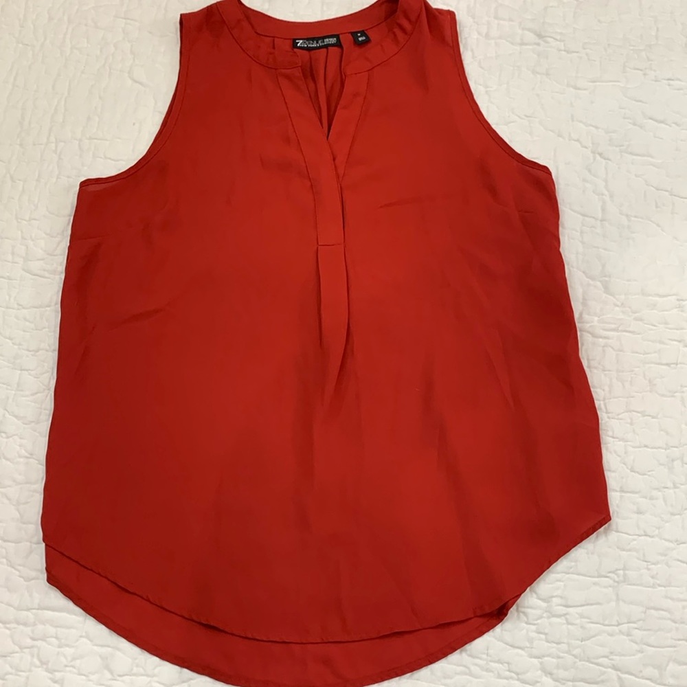 7th Avenue Design New York & Company burnt red blouse